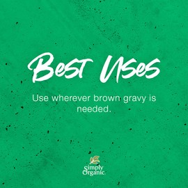 Simply Organic Brown Gravy Mix, Certified Organic, Gluten-Free | 1 oz