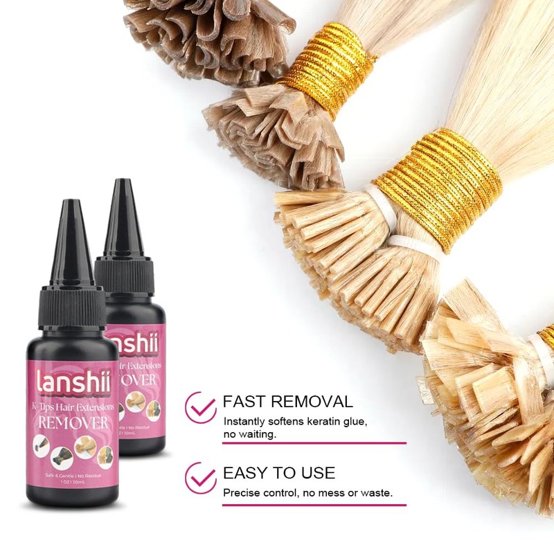 Lanshii K-tip Hair Extension Iron Kit