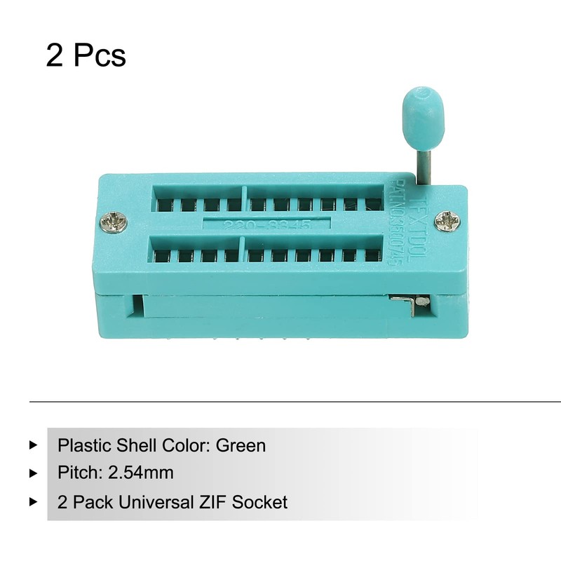 PATIKIL Universal IC Test ZIF Socket 20 Pin 2.54mm Pitch