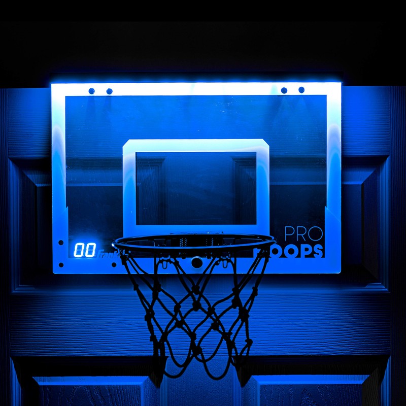 Franklin Sports Over The Door Mini LED Scoring Basketball Hoop