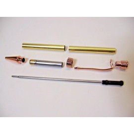 Unbranded 10 Rose Gold Slimline Pen Kits   #966