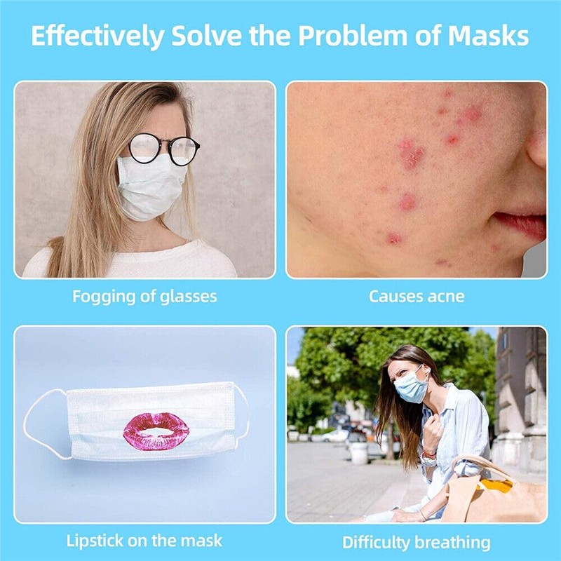 LEDON 3D Face Mask Bracket，10/20/50/100pcs White Mask Guards for Under