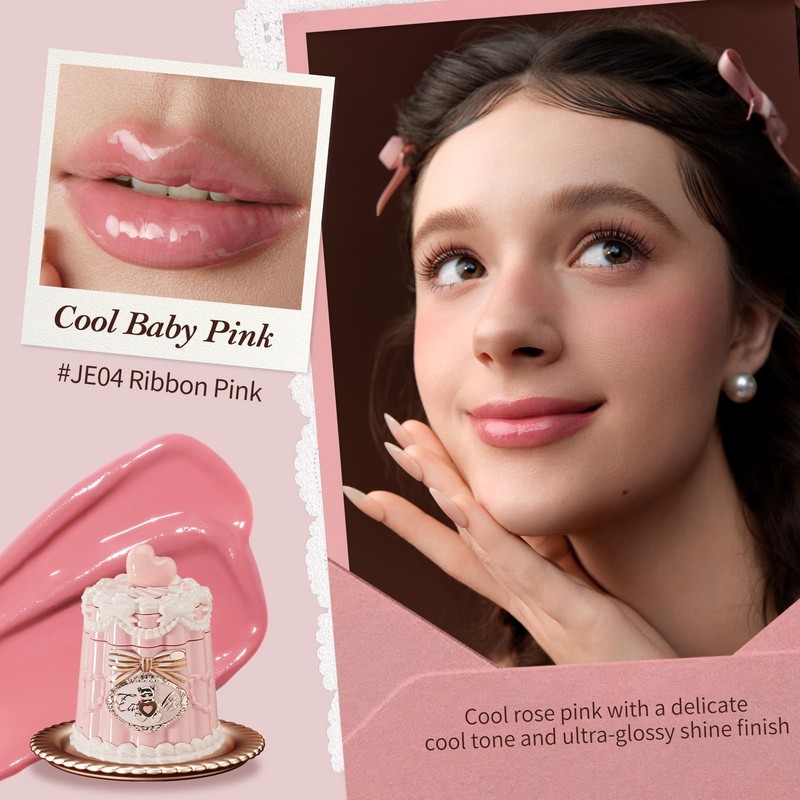 The Sweetie Bear Coating Lip Jelly, Cool Baby Pink
