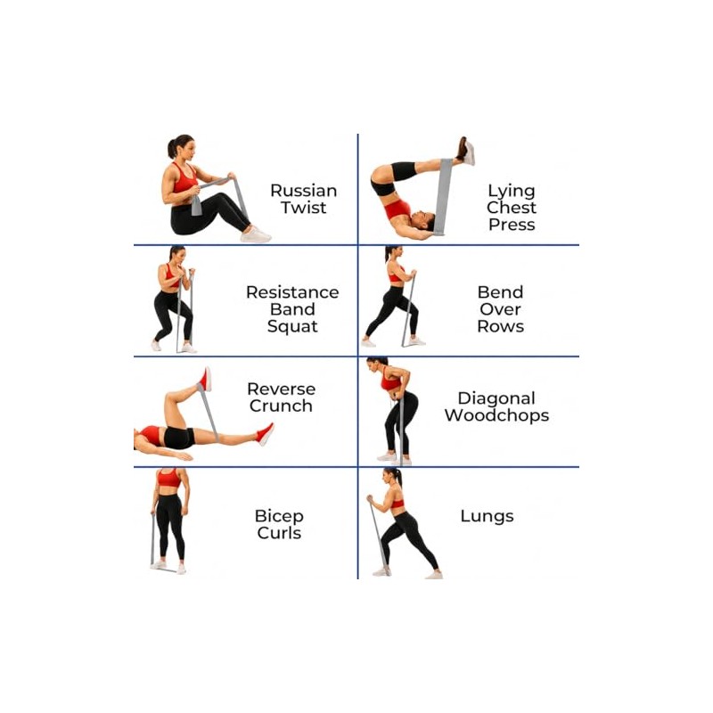 Long Resistance Bands for Working out Women, Fabric Resistance Band,