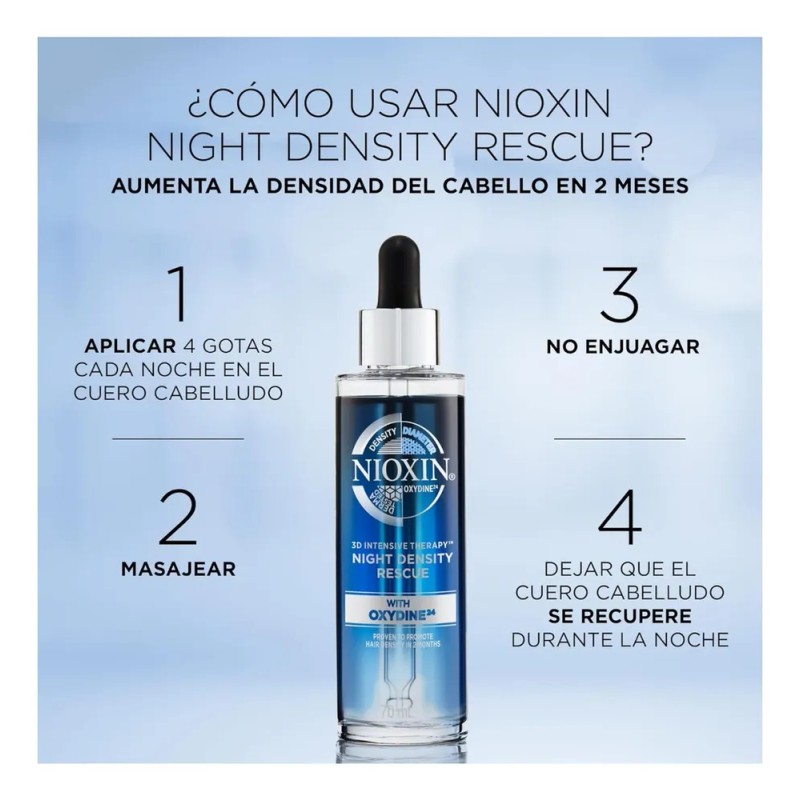 Nioxin Night Density Tratamiento Int Nocturno Anticaída 70ml