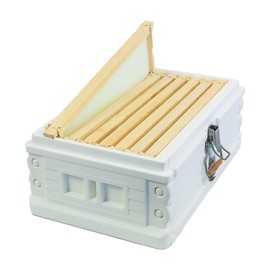 Apimaye Insulated 7 Frame NUC Assembled Medium Super Langstroth Sized Box for Bee Hives with Built in Latches and Handles