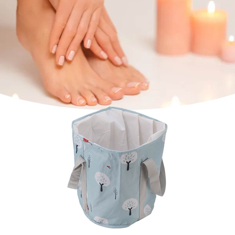 Collapsible Foot Bath Basin PVC Insulated Portable Foot Soaking Bath