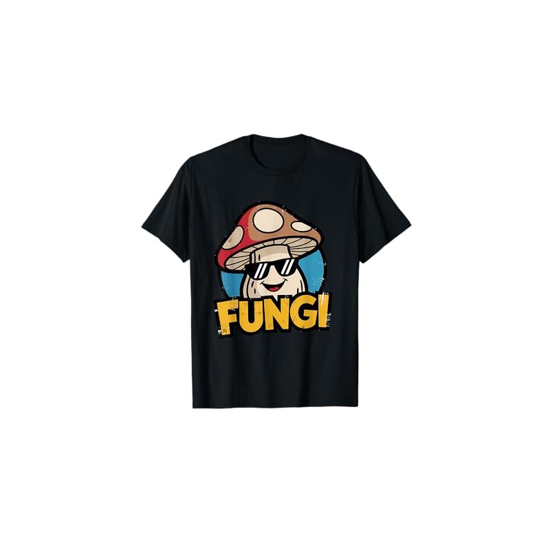 Fungi – Funny Mushroom Pun with Cartoon Character T-Shirt