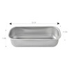 steel pan Plumcake Nonstick aus Edelstahl 18/10 25x11cm