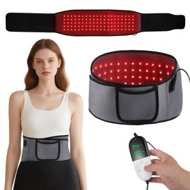Red Light Belt, 660nm Red Light & 850nm Near-Infrared Light Wrap Belt, for Legs, Back, Waist, Shoulders, Neck, Lightweight Wrap Device with Timer, Portable Wrap Belt