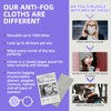 Lens Anti-Fog Cloth, Soft Fiber Lens Cleaning Anti-Fog Glasses Cloth,