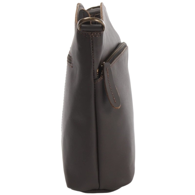 Leconi LE3049 Women’s Small Vintage-Style Leather Shoulder Bag/Handbag/Leisure Bag, 22