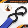 2 Packs Heavy Duty Ratchet Tie Down Straps - 5,250lb