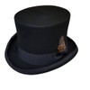 100% Wool Felt Top Hats Victorian Style Made Hatter 6"