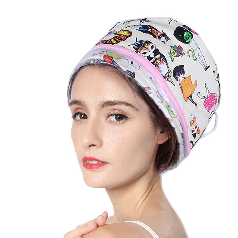 Electric Hair Steamer Cap 3 Gears Temperature Adjustable Heating Cap