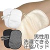CREAL Underarm Sweat Protection, Washable, Underarm Sweat Pad, White, Black,