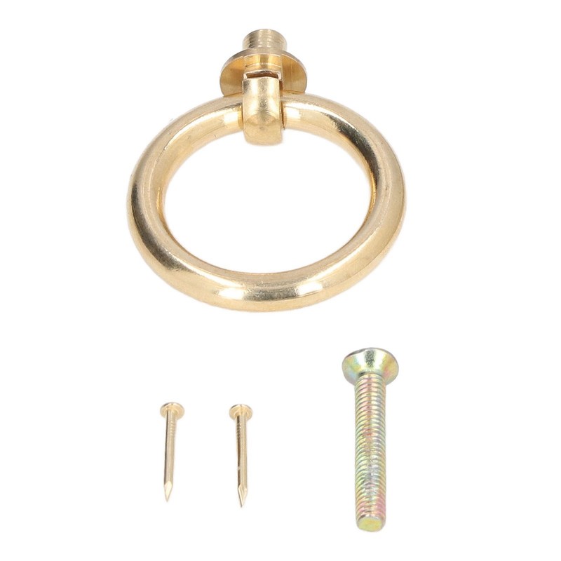 Cabinet Door Handle Chinese Furniture Antique Pattern Pure Copper Cabinet