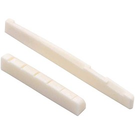 6 String Acoustic Guitar Bone Nut and Saddle Slotted Guitar Neck Nuts Bridge Parts Replacement Musical Instrument Accessories