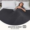 L'AGRATY Knitted Weighted Blanket - 50"x60" 7lbs Cooling Chunky Knit