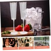 NOLITOY 2pcs Elegant Crystal Flutes for Wedding Toasting Unique Hammered
