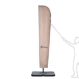 Sekey® Protective Cover for Cantilever Parasol/Sun Umbrella, Dust Cover for Sunshade, 100% Polyester