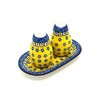 Polish Pottery Salt & Pepper Set - Sunburst