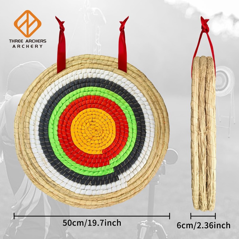 THREE ARCHERS Archery Straw Target 3 Layers Traditional Archery Target