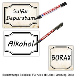 50 x Vintage Apothecary Bottles Label 7.4 x 10.5 cm, Kosmetex Sticker for Bottles, Jars, Labelling Cosmetics, Aroma, Oil, DIN A7