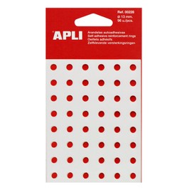 Apli 228 - Pack of Reinforcement Rings - 96 Units - Transparent
