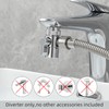 Tecmolog Brass Sink Faucet Diverter Valve to Sink Hose Sprayer,Faucet