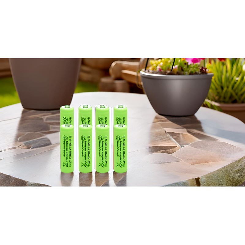 Ni-Mh AA 600mAh 1.2V Rechargeable Battery for Outdoor Solar Lights