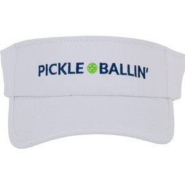 Pickleball Visor | Pickle Ball Hat for Women and Men | Pickleball Gift White