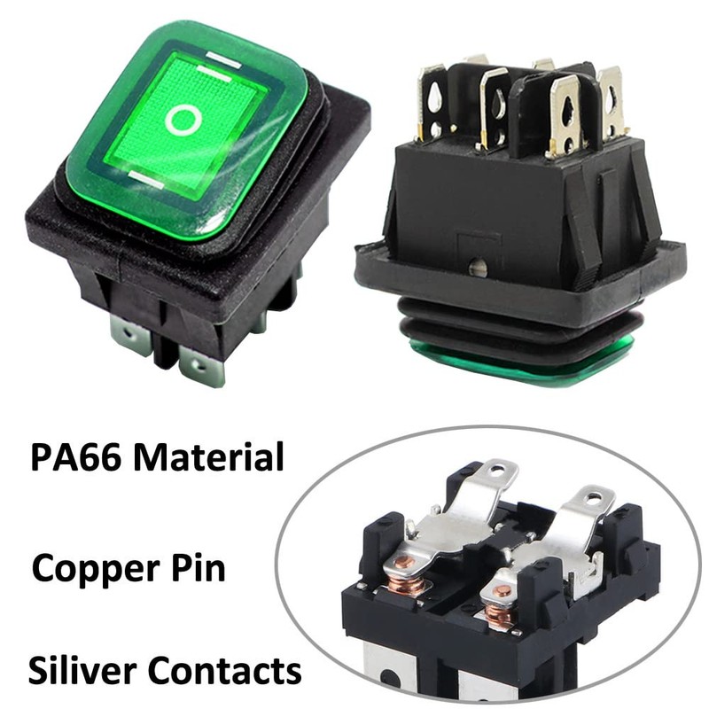 ETOPARS Pack of 3 12 V 20 A Rocker Switch
