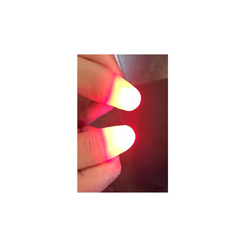 London Magic Works Red Fingertip Light Illusion, 1 Pair