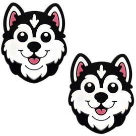 TRESSIS Tennis Racket Dampener Set - 2 Per Pack - Double-Sided Tennis Shock Absorber to Reduce Vibration - Easy-to-Install Cute Dog Dampeners, Tennis Accessories