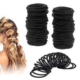 200 Pezzi Elastici per Capelli, 2mm Legami Coda di Cavallo Piccoli Titolari Coda Cavallo Elastici Capelli Bande Corda di Ponytail Fermacoda Senza Metallo per Donne Ragazze Uomo