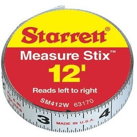 STARRETT SM412W - 63170 Measure Stix 12Ft