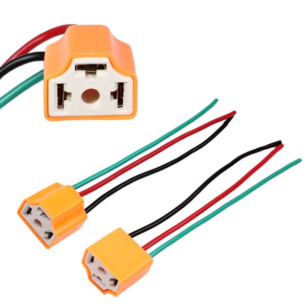 HUIQIAODS H4 Headlight Socket Lamp Connector Plug Wire Harness Adapter