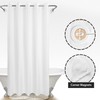 Extra Long No Hook Shower Curtain or Liner Soft Microfiber