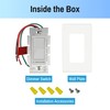 CLEANLIFE Single Pole LED Dimmer Switch - Modern, Low Profile