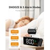 Netzu Projection Clock for Bedroom Ceiling, Alarm Clocks with 180°