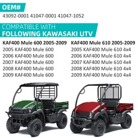 All Front & Rear Brake Wheel Cylinders Shoes fit for Kawasaki Mule 600 610 KAF400 2005-2009