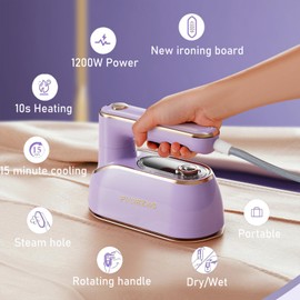 Portable Travel Steamer Iron for Clothes Mini - Portable Ironing Machine Travel Small Size Portable Steamer Travel College Dorm Home Essentials Steamer for Clothes