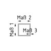 Connector, Pipe Connector for Square Pipes 25 x 25 x