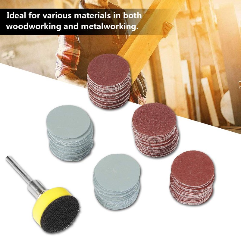 100 Pieces Sanding Disc, 25 mm Abrasive Grain Sanding Polishing