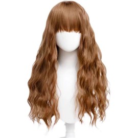 SpeedBeauty Women's Long Curly Brown Wig Party Costume Cosplay Wig