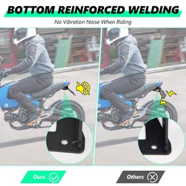 INKUDRI 2025 Grom Fender Eliminator 2026 Grom Tail Tidy 2024 Grom License Plate Bracket Mount Holder Fit with OEM & Aftermarket Turn Signals MSX125 2026 2025 2024 2023 2022