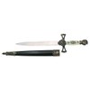 Amont Medieval Dagger 13747-1 Bronze Knob, White Handle with Black