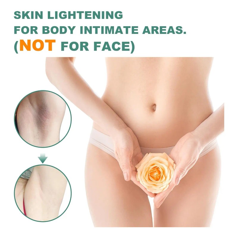 Crema Blanqueadora Para Aclarar La Piel De Las Zonas Íntimas