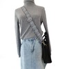 Crossbody Straps for Purses Silver Hardware Purse Strap Wide Shoulder
